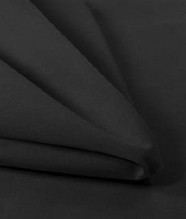 Black Broadcloth Fabric   by the Yard