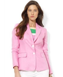Lauren Ralph Lauren Petite Silk Linen Jacket   Jackets & Blazers   Women