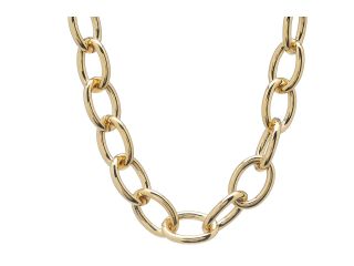Lauren Ralph Lauren 17 Large Oval Link W Ring Toggle Necklace Gold