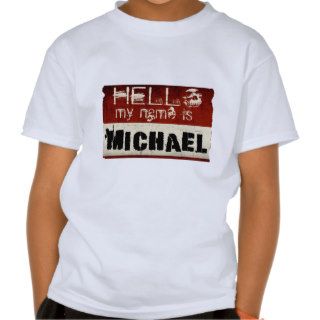 My Name is Michael Kids Tshirts