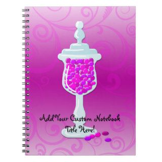Hot Pink Fuchsia Candy Buffet Spiral Notebook
