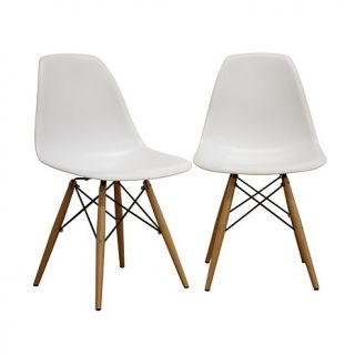 Azzo Plastic Side Chairs   Set of 2