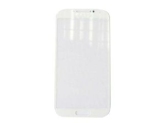 Outer Front Screen Glass Lens Replacement for Samsung Galaxy S4 i9500 White Cell Phones & Accessories