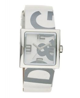D&G Watch, Womens Andy White Leather Strap DW0036   Watches   Jewelry & Watches