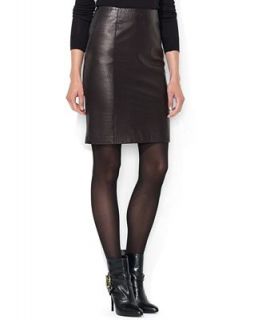 Lauren Ralph Lauren Skirt, Leather Pencil   Skirts   Women