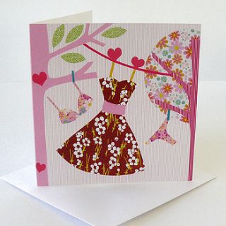 sunday dress greetings card by lov li