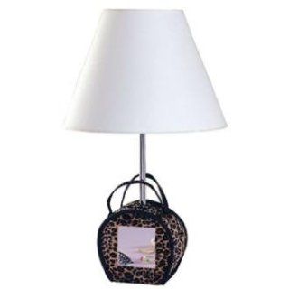 Animal Print Purse with Mirror Table Lamp    