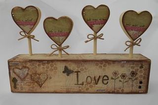 personalised wedding heart sign by the crafts house
