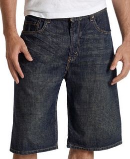 Levis 569 Loose Straight Denim Shorts, Dirty Rigid Wash   Shorts   Men