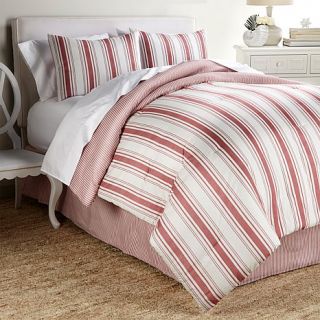 India Hicks Run Away Ticking Stripe 4 piece Comforter Set