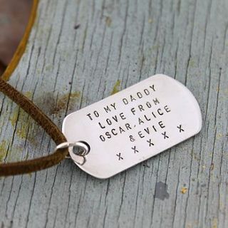 personalised dog tag necklace by posh totty designs boutique