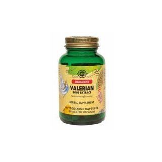 Solgar Standardized Valerian Root Extract Vegetable Capsules, 60 V Caps (Pack of 4) Health & Personal Care