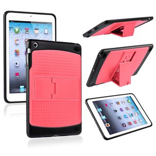 BasAcc Pink/ Black TPU Hybrid Case with Stand for Apple iPad Mini BasAcc iPad Accessories
