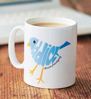 personalised addict mug by name art