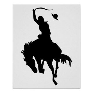 bucking bronco a posters