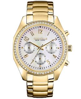 Caravelle New York by Bulova Womens Chronograph Gold Tone Stainless Steel Bracelet Watch 36mm 44L114   Watches   Jewelry & Watches
