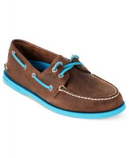 Sperry Top Sider Shoes, A/O 2 Eye Neon Boat Shoes   Shoes   Men