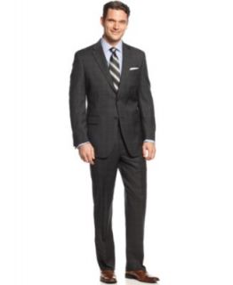 Jones New York Suit 24/7 Charcoal Solid Athletic Fit   Suits & Suit Separates   Men