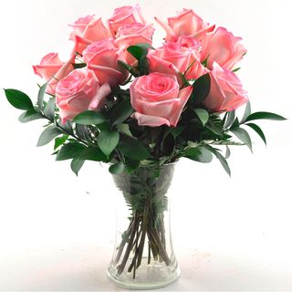 (Mother's Day Preorder) Sweets in Bloom Dozen Pink Roses Sweets in Bloom Pre Order Flowers