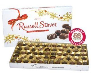 Exclusive Russell Stover Holiday Snowflake Assorted Chocolates, 58 count, 32oz  Grocery & Gourmet Food