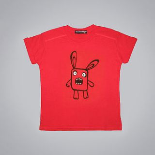 child's bad bunny t shirt by eco boutique