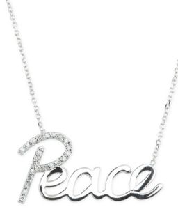 Diamond Detail Peace Necklace