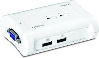 TRENDnet 2 Port USB KVM Switch and Cable Kit, TK 207K Electronics
