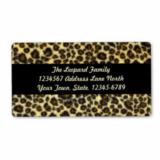 Leopard Print Shipping Labels