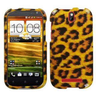 MYBAT HTCONEVLHPCIM206NP Slim and Stylish Snap On Protective Case for HTC One SV   Retail Packaging   Leopard Skin Cell Phones & Accessories