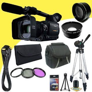Panasonic Pro AG HVX205 High Definition Camcorder + 72mm Wide Angle / Telephoto Lenses + 72mm 3 Piece Filter Kit + Mini HDMI Cable + Carrying Case XL + Full Size Tripod + Deluxe Starter Kit DavisMAX Bundle  Camera And Video Accessory Bundles  Camera &