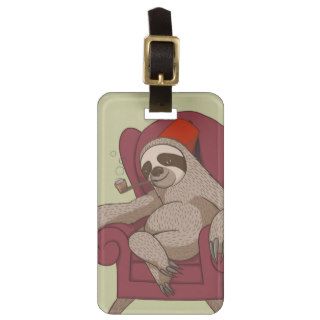 Sophisticated Three Toed Sloth Luggage Tags
