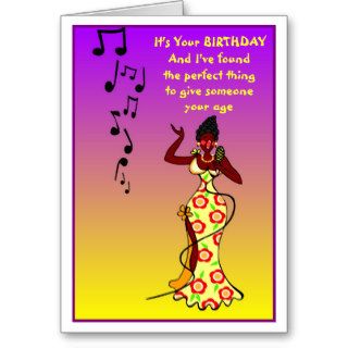 A Humorous Birthday Card Singer