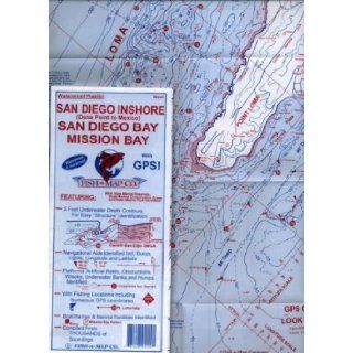 San Diego Inshore, San Diego Bay, Mission Bay Fishing Map, California Fish n Map Books