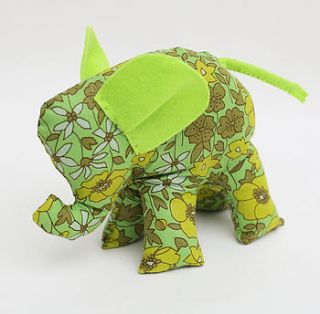 vintage print elephant sewing kit by gemima craft kits