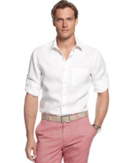 Cubavera Shirt, Long Sleeve 100% Linen Shirt   Casual Button Down Shirts   Men