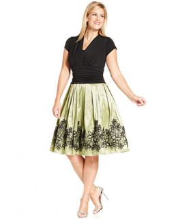 SL Fashions Plus Size Embroidered Sequin Dress   Dresses   Plus Sizes