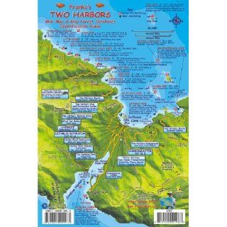 Two Harbors Catalina Map & Kelp Forest Creatures Guide   Laminated ID Card Franko Maps Ltd. 9781601901965 Books