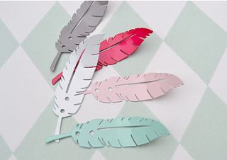 metal feather coat hooks by thelittleboysroom