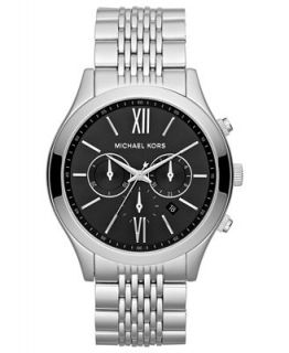 Michael Kors Mens Chronograph Brookton Stainless Steel Bracelet Watch 45mm MK8305   Watches   Jewelry & Watches