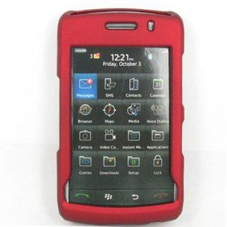 Crystal Hard Rubberized Red Cover Case for RIM Blackberry Storm 2 Oden [WCP206] Cell Phones & Accessories