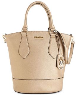 Calvin Klein Modena Saffiano Bucket Bag   Handbags & Accessories