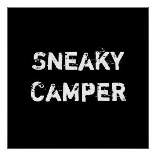 Sneaky Camper. Gamer Print