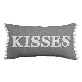 hugs and kisses grey cushions by jane hornsby