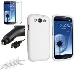 White Case/ Protector/ Car Charger/ Wrap Samsung III BasAcc Cases & Holders