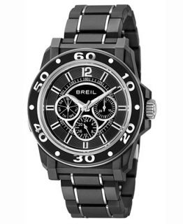 Breil Watch, Mens Chronograph Mantalite Black Polycarbonate Bracelet 42mm TW0995   Watches   Jewelry & Watches