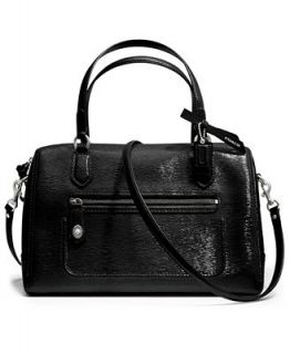 COACH POPPY EAST/WEST SATCHEL IN TEXTURED PATENT LEATHER   COACH   Handbags & Accessories