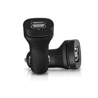eHotCafe CGCA TR202 EA 2.1Amps / 10.5W Dual USB Car Charger for Apple and Android Devices with Over Current, Over Charge, Over Heat and Short Circuit Protection   Black (Black) Cell Phones & Accessories