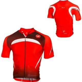 Castelli Body Paint Jersey Color red/white, Size M  Cycling Jerseys  Sports & Outdoors
