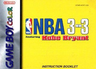 NBA 3 on 3 Featuring Kobe Bryant GBC Instruction Booklet (Game Boy Color Manual Only   NO GAME) (Nintendo Game Boy Color Manual)  