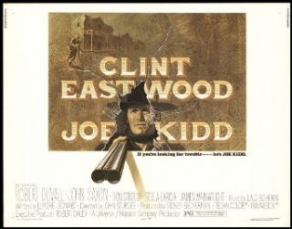Joe Kidd 1972 ORIGINAL MOVIE POSTER Western   Dimensions 22" x 28" Robert Duvall, John Saxon, Don Stroud Clint Eastwood Entertainment Collectibles